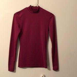 Champion Purple Long Sleeve Spandex Exercise Shirt